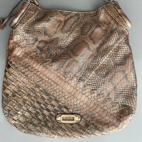 Jimmy Choo python leather handbag. - Picture 4 of 7